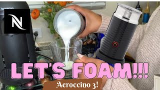 How To Foam Milk With Aeroccino 3 Make Coffee With Foam Tips amp Tricks  Easy Foamed Latte Recipe [upl. by Lunetta518]