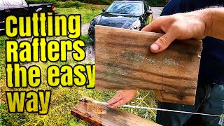 An Easy Way To Cut Rafters For The Lean To [upl. by Ajram]