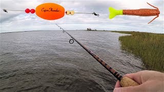 Speckled TROUT Fishing with Popping Corks amp GULP Shrimp [upl. by Ardath]