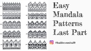 100 Easy Mandala Patterns For Beginners  Last Part [upl. by Oizirbaf]