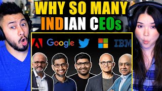 WHY SO MANY CEOS ARE FROM INDIA  Reaction [upl. by Kalam]