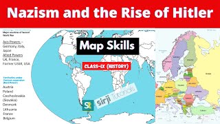 Maps Skills  Class 9 History  Nazism and the Rise of Hitler CBSEUP Board Maps Series by Ajeet Sir [upl. by Aikemit49]