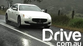 Maserati Quattroporte S 2014 Review  Drivecomau [upl. by Clellan]