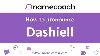 How to Pronounce Dashiell [upl. by Silvano]