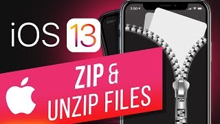 How to Zip and Unzip Files in iOS 13  How to Archive and Unarchive Files on iPhone amp iPad [upl. by Libnah23]