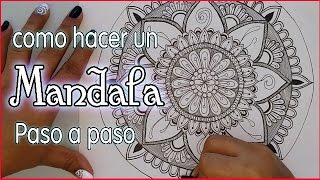 Como dibujar un Mandala paso a paso 1 [upl. by Reagan]