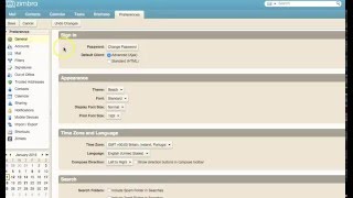 Zimbra Preferences  Display Name and Email Address [upl. by Chin624]