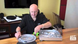 Tutorial  How To Replace A Turntable Belt [upl. by Laurentium]