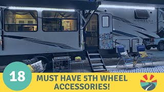 18 Must Have Accessories for your New 5th Wheel [upl. by Devina26]