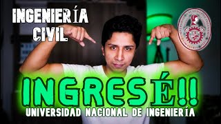 CÓMO INGRESÉ A LA UNI  Ingeniería Civil  Preparación  Academias [upl. by Aynot25]