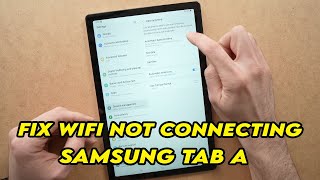 Samsung Galaxy Tab A  Fix Wifi Internet Connection Problems [upl. by Atteragram426]