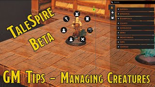 TaleSpire Beta  GM Tips 8  Managing Creatures [upl. by Arluene]