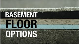 Basement Floor Options to Prevent Moisture [upl. by Llimaj148]