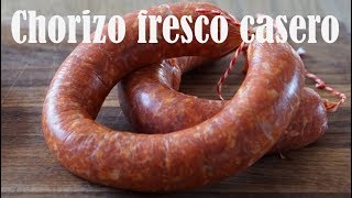 COMO HACER CHORIZO CASERO FRESCO [upl. by Pickett]