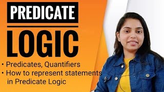 Predicate Logic  Logical Representation  FOPL  Knowledge Reresentation  AI  Kanika Sharma [upl. by Pelletier]