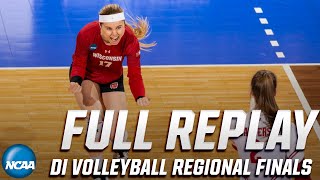 Wisconsin vs Nebraska 2019 NCAA womens volleyball regional final  FULL REPLAY [upl. by Nifled]