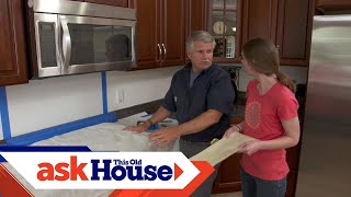 How to Install a Simple Tile Backsplash  Ask This Old House [upl. by Eca]