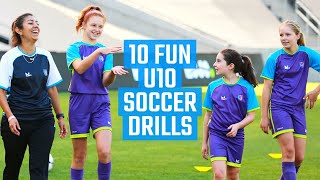 10 Best U10 Soccer Drills  Fun Soccer Drills for Kids [upl. by Utica]