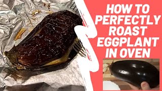 How to Roast Aubergine Eggplant Perfectly in Oven  The Speed Cook [upl. by Hein]