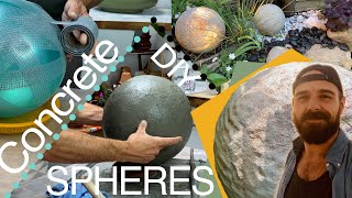 Concrete Sphere Tutorial  GARDEN  DECOR  DIY [upl. by Yendahc]