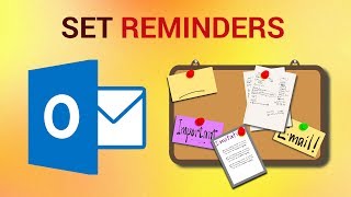 How to Set Reminders in Outlook 2016 [upl. by Ahsitul]