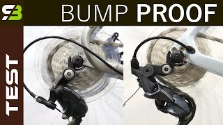 Shimano 105 5800 Rear Derailleur vs Ultegra R8000 Slow Motion On Bumps [upl. by Eulalie]