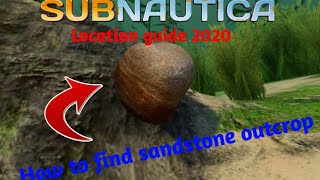 How to find sandstone outcrop in subnautica  bluebeam [upl. by Nimzzaj830]