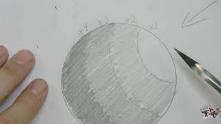 How to draw a simple 3D sphere [upl. by Llerehs]