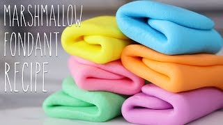 How To Make Marshmallow Fondant  Baking Basics [upl. by Nakre]