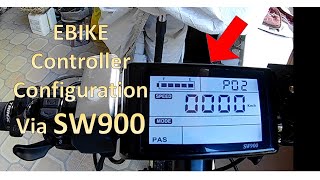 DIY Ebike Conversion Controller Configuration with SW900 LCD Display  DIY Petz [upl. by Jonina564]