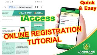 Landbank iAccess Online Registration UPDATE for 2024  iAccess Online Enrollment Tutorial [upl. by Elwood]