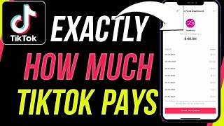 How Much TikTok Paid Me For 1000000 Views [upl. by Sapowith]