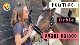 MA ROUTINE AVANT BALADE  Je prépare mon poney [upl. by Eartnoed]