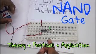 Logic Gates NAND Gate  Theory  Practical  Application  In Hindi [upl. by Stucker]