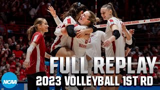 Wisconsin vs Jackson State 2023 NCAA volleyball first round  FULL REPLAY [upl. by Menzies462]