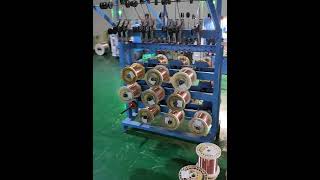 Tension Bobbin Pay off Machinery [upl. by Ardnusal]