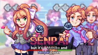 Monika meets Senpai Senpai but its a Monika and Senpai Cover [upl. by Godfry]