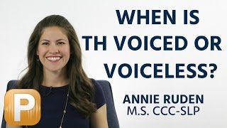 American English TH Rules Voiced or Voiceless [upl. by Eintihw]