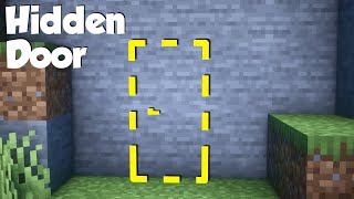 Minecraft How to build a Hidden Door easy [upl. by Gean]