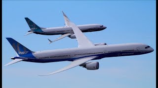 Boeing 78710 Dreamliner and 737 MAX 9 Fly Together in Dramatic Display [upl. by Pubilis]