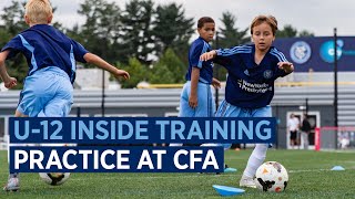 U12 Boys Practice at CFA  ACADEMY INSIDE TRAINING [upl. by Hemingway]