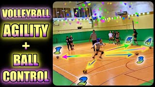 VOLLEYBALL AGILITY  BALL CONTROL DRILLS  Best Volleyball Training [upl. by Ayotal]