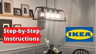 Wiring a Pendant Light Fixture  IKEA Felsisk Installation Instructions [upl. by Arataj]