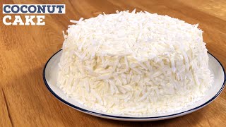 Coconut Cake Recipe  Just Cook [upl. by Otxis231]