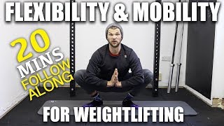 Flexibility amp Mobility For Weightlifting Workout  20mins [upl. by Norene]