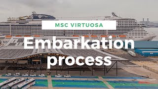 MSC Virtuosa Southampton Embarkation Process [upl. by Pelletier]