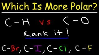 Which Bond Is More Polar [upl. by Elston]