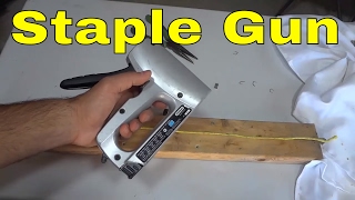 How To Use A Staple GunFULL Tutorial [upl. by Aribold]