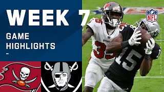 Buccaneers vs Raiders Week 7 Highlights  NFL 2020 [upl. by Leia]