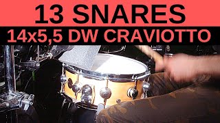 14x55 DW Craviotto Super Solid Maple Processed  Raw Comparison [upl. by Kaden]